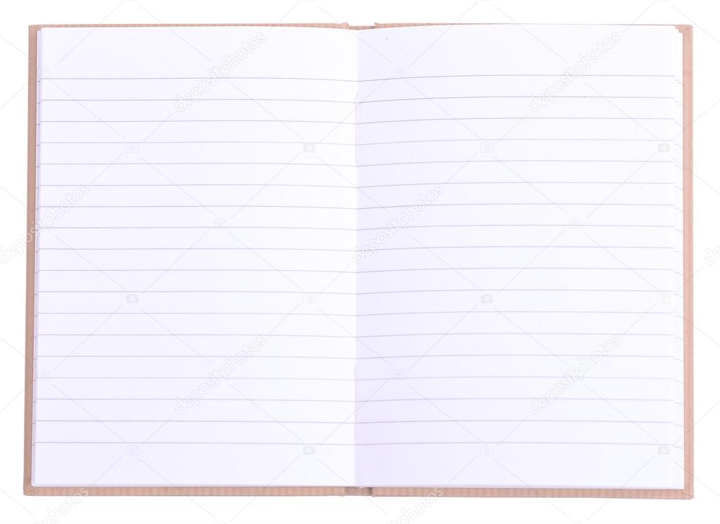 Open blank notebook Stock Photo by ©visualisty 82535172